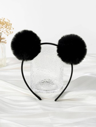 1pc Girls Pompom Decor Cute Headband For Party