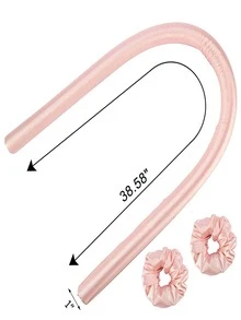 4pcs Solid Casual Hair Roller Set - Light Grey - View 10