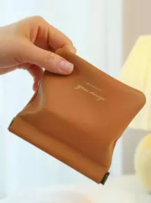 1 件口号图形便携式卫生巾收纳袋，用于旅行收纳袋、化妆包、化妆包、度假收纳袋、大容量化妆品收纳盒化妆盒，适用于口红、刷子、护肤品、手机、硬币、小物品，适用于家庭、礼物、度假和节日万圣节圣诞节多功能用途，波西米亚风 - 粉色 - 查看 7