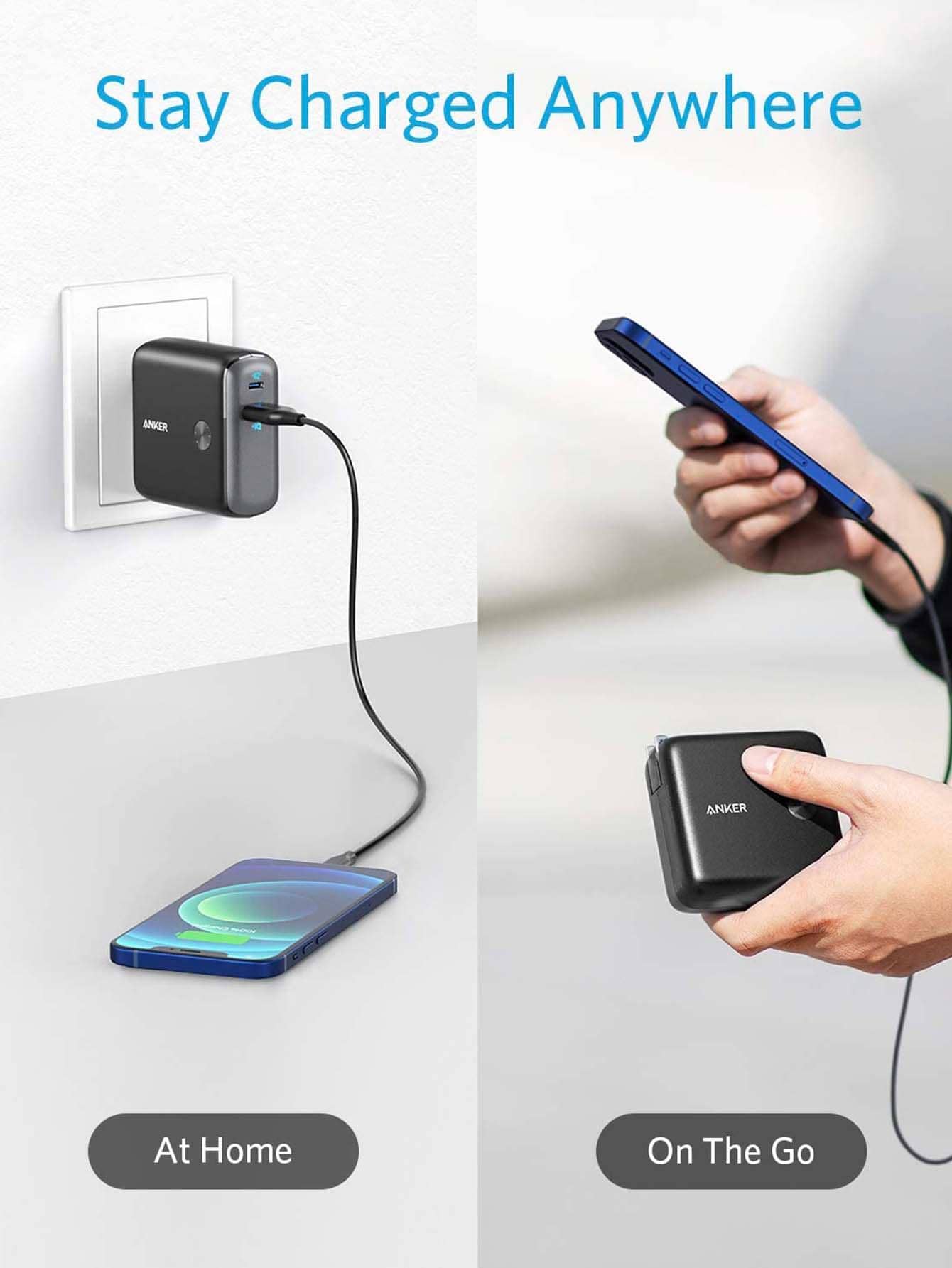 Anker PowerCore Fusion 10000, 20W USB-C Portable Charger 10000mAh