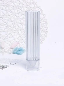 1入組蠟燭矽膠模具透明圓柱形香薰蠟燭模具用於DIY - 無色 - 查看 2