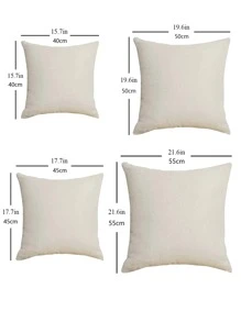 Floral Print Cushion Cover Without Filler, Vintage Linen Throw Pillow Case, For Sofa, Couch