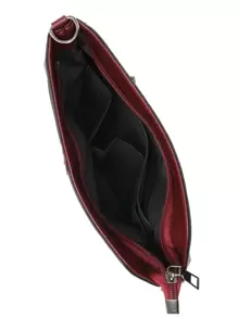 Simple Solid Color Shoulder Bag For Women - Burgundy - View 6