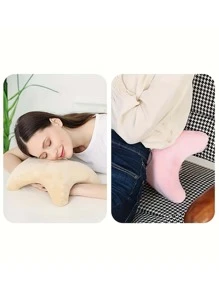 1 pieza Almohada simple rosado unicolor poliéster espuma de memoria para de viaje - Rosa - Ver 3