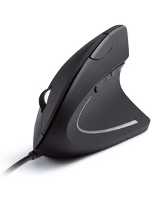 Anker Ergonomic Optical USB Wired Vertical Mouse 1000/1600 DPI, 5 Buttons CE100 - Black - View 1