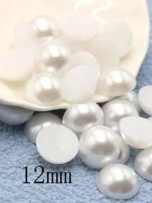 1pack Faux Pearl Design Bead DIY Jewelry Accessory - White - View 7