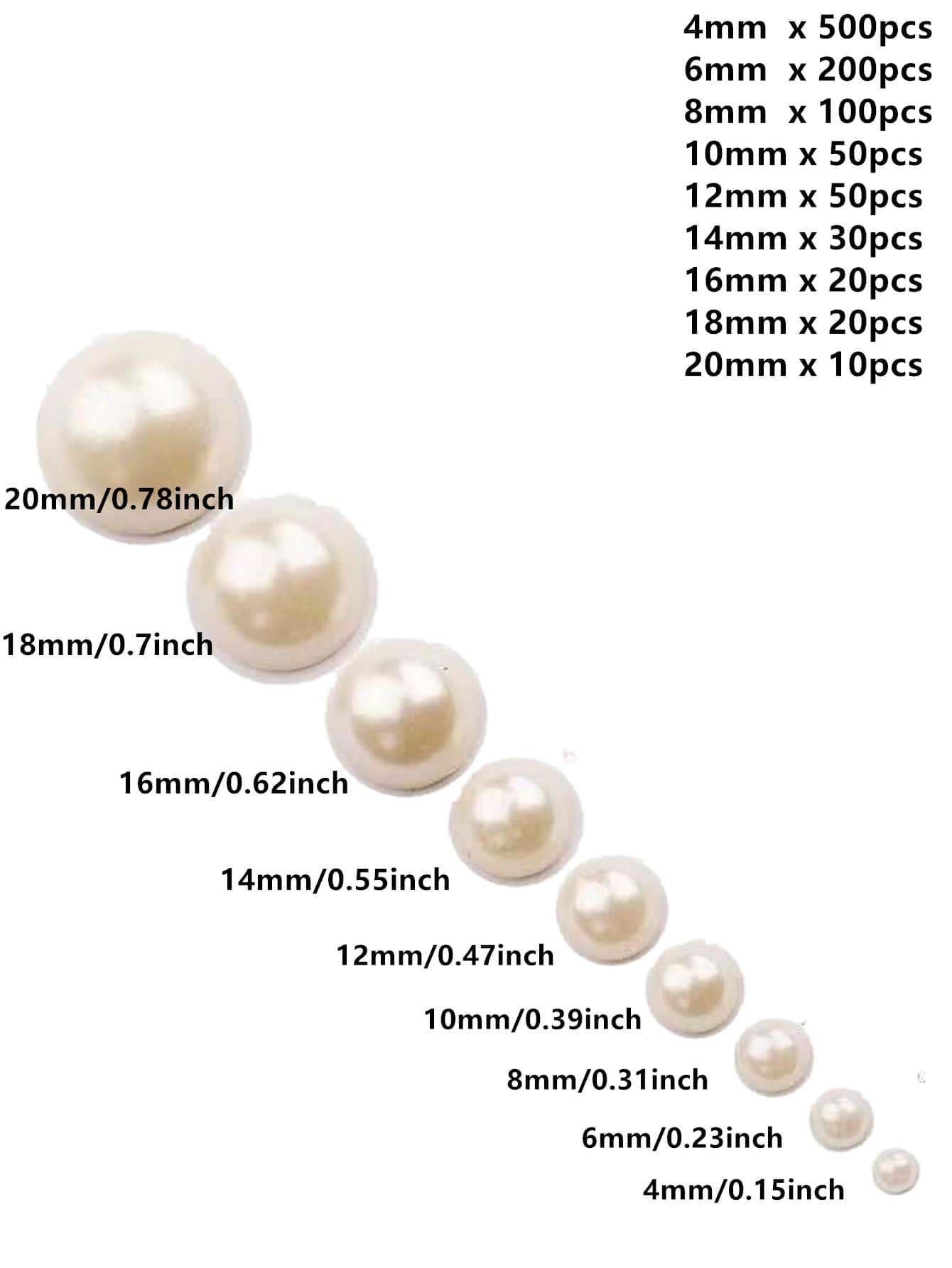 1pack Faux Pearl Design Bead DIY Jewelry Accessory