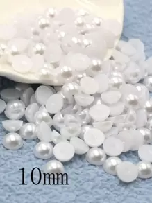 1pack Faux Pearl Design Bead DIY Jewelry Accessory - White - View 6