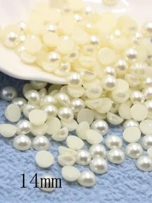 1包人造珍珠設計珠子diy珠寶配件 - 米色 - 查看 8