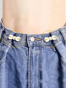 4 cái Phụ nữ Trang trí hoa Khóa điều chỉnh vòng eo thời trang cho cuộc sống hàng ngày - Nhiều màu - Xem 4