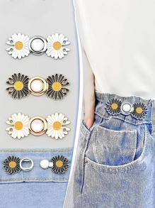 4 cái Phụ nữ Trang trí hoa Khóa điều chỉnh vòng eo thời trang cho cuộc sống hàng ngày - Nhiều màu - Xem 1