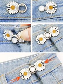 4 cái Phụ nữ Trang trí hoa Khóa điều chỉnh vòng eo thời trang cho cuộc sống hàng ngày - Nhiều màu - Xem 3