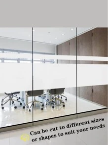 1 màng PVC trang trí, miếng dán cửa sổ màu trắng tối giản cho trang trí nhà - trắng - Xem 7
