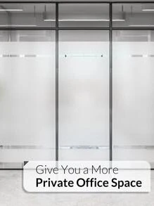 1 màng PVC trang trí, miếng dán cửa sổ màu trắng tối giản cho trang trí nhà - trắng - Xem 2