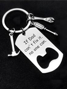 1 Nam Dụng Cụ Sửa Chữa Charm Casual Móc Khóa Cho Ngày Của Cha - Nhiều màu - Xem 3