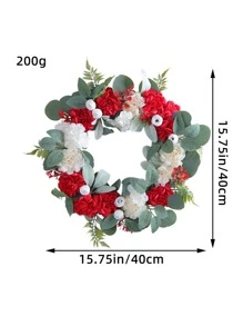 1 Vòng Hoa Nhân Tạo PE Trang Trí Vòng Hoa, Vòng Hoa Nhân Tạo Hiện Đại Cho Gia Đình - Nhiều màu - Xem 6