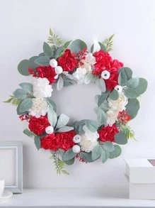 1 Vòng Hoa Nhân Tạo PE Trang Trí Vòng Hoa, Vòng Hoa Nhân Tạo Hiện Đại Cho Gia Đình - Nhiều màu - Xem 1
