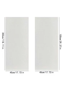 1 màng PVC trang trí, miếng dán cửa sổ màu trắng tối giản cho trang trí nhà - trắng - Xem 4