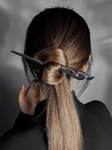 5 buc femei veveriță și frunze design creativ agrafe de păr pentru decorarea părului Boho, accesorii de păr, agrafe de păr coc de păr aparat de făcut coc bucată de păr agrafe de coafat, lucruri școlare - Negru - Vizualizare 2