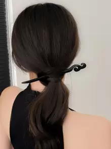 5 buc femei veveriță și frunze design creativ agrafe de păr pentru decorarea părului Boho, accesorii de păr, agrafe de păr coc de păr aparat de făcut coc bucată de păr agrafe de coafat, lucruri școlare - Negru - Vizualizare 4