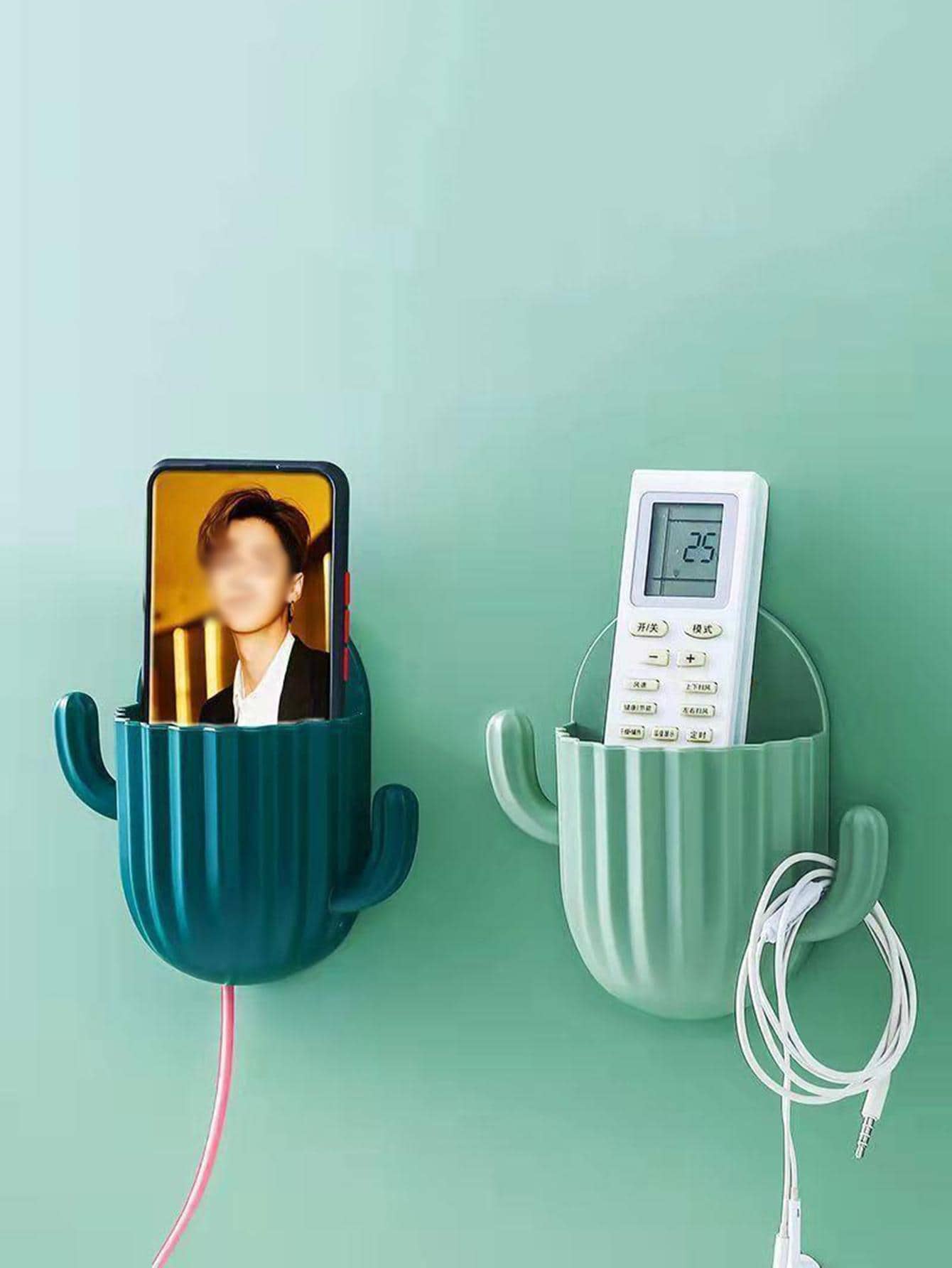 1pc Cactus Shaped Storage Box - Dark Green - View 6