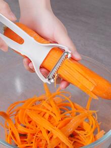 1入組不銹鋼蔬菜刨絲器廚房用極簡主義白色刨絲器