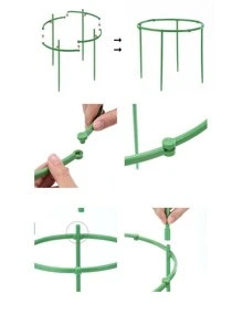 10pcs/set Plastic Plant Support Stake, Simple Plant Stake For Garden - Green - View 5