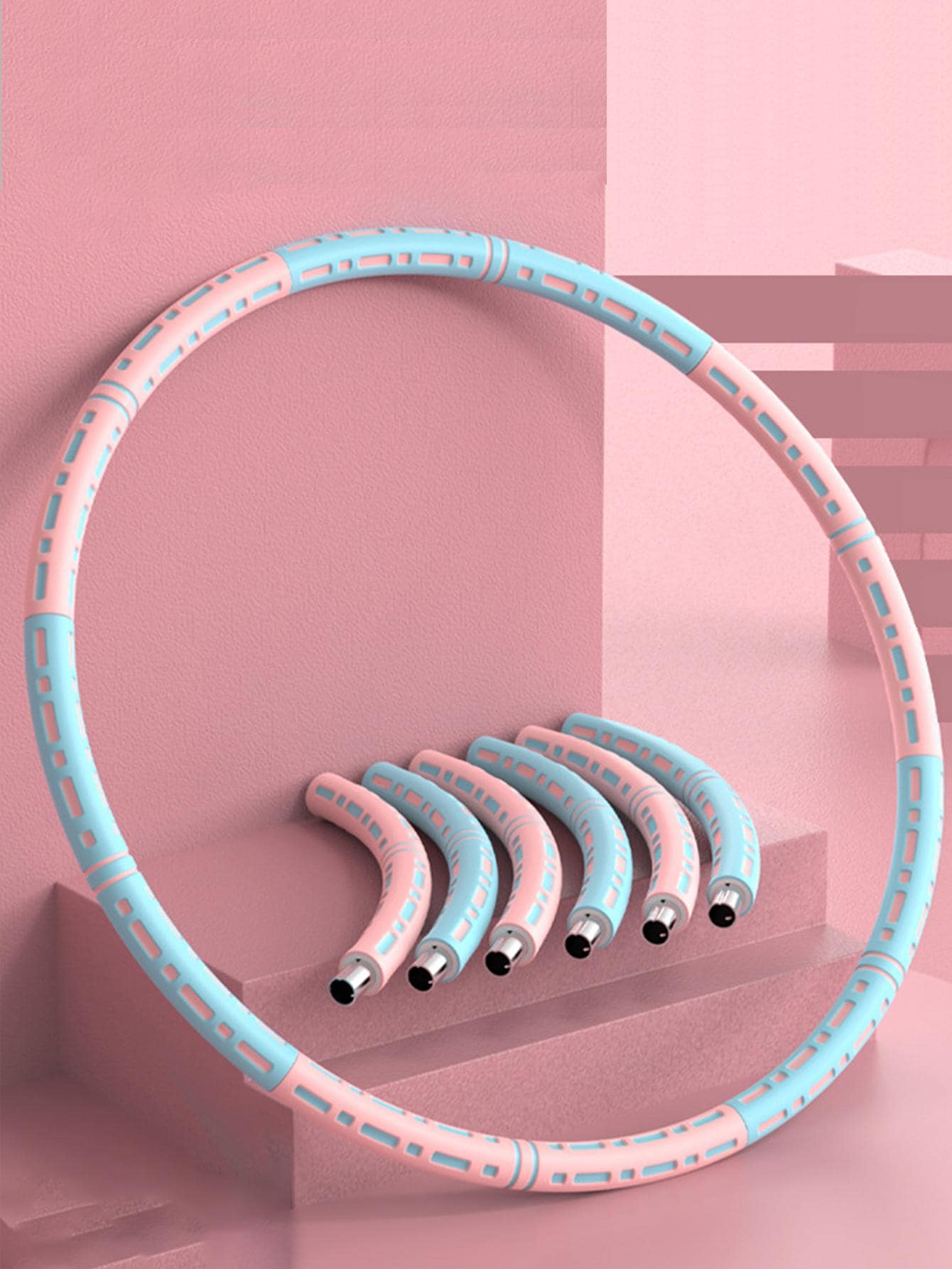 1set Detachable Exercise Hoop - Multicolor - View 1