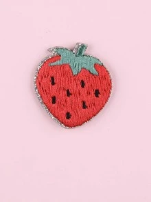 3入組/套滌綸補丁貼紙可愛草莓設計刺繡貼花縫紉 - 彩色 - 查看 3