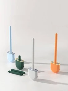 1入組廁所清潔現代橘色馬桶刷