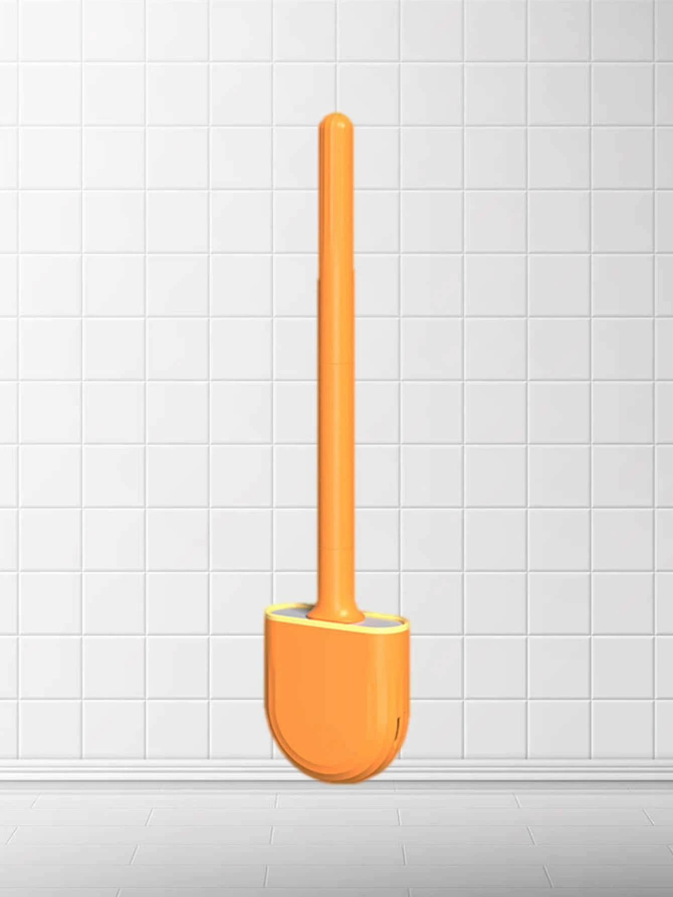 1入組廁所清潔現代橘色馬桶刷