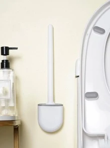 1入組廁所歐式風黑色馬桶刷和支架