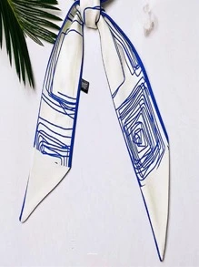 1 chiếc khăn quàng cổ in hình học thời trang dành cho nữ để trang trí hàng ngày - Nhiều màu - Xem 3