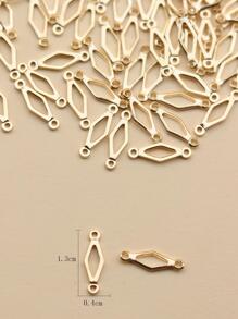 100入組鏤空幾何箭頭形吊墜適用於DIY耳環、手鍊、項鍊製作 - 金黃色 - 查看 3