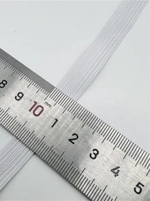 3/6/8/10/12mm 5码/批 弹力带缝纫松紧带 菲亚特橡皮筋 适用于腰带弹力绳 DIY 口罩挂绳