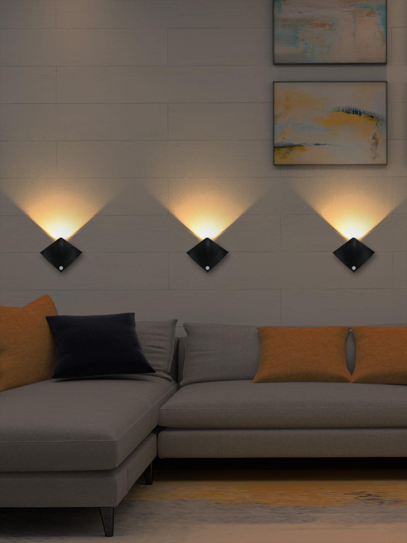 1 件/3 件全新 Stingray 装饰壁灯，运动传感器家居装饰夜灯，适用于卧室、门廊、阳台、走廊、快速传感器照明，适用于床边、浴室、厨房、展示柜