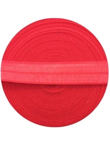 1 cuộn 15/20/25mm Elastane Vải Tự Làm, Vải Trang Trí Màu Đỏ Hiện Đại Để May Vá - Đỏ - Xem 3