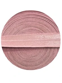 1卷彈性纖維DIY織帶用於縫紉現代灰粉色裝飾織帶 - 藕粉色 - 查看 3