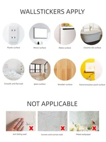 1pc PVC Wall Sticker, Modern Heart Pattern Glow In The Dark Wall Decal For Home