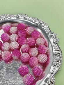 50顆/套PMMA珠子日常人造珍珠DIY珠子用於DIY珠寶製作 - 彩色 - 查看 2