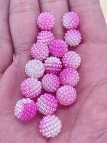 50顆/套PMMA珠子日常人造珍珠DIY珠子用於DIY珠寶製作 - 彩色 - 查看 6