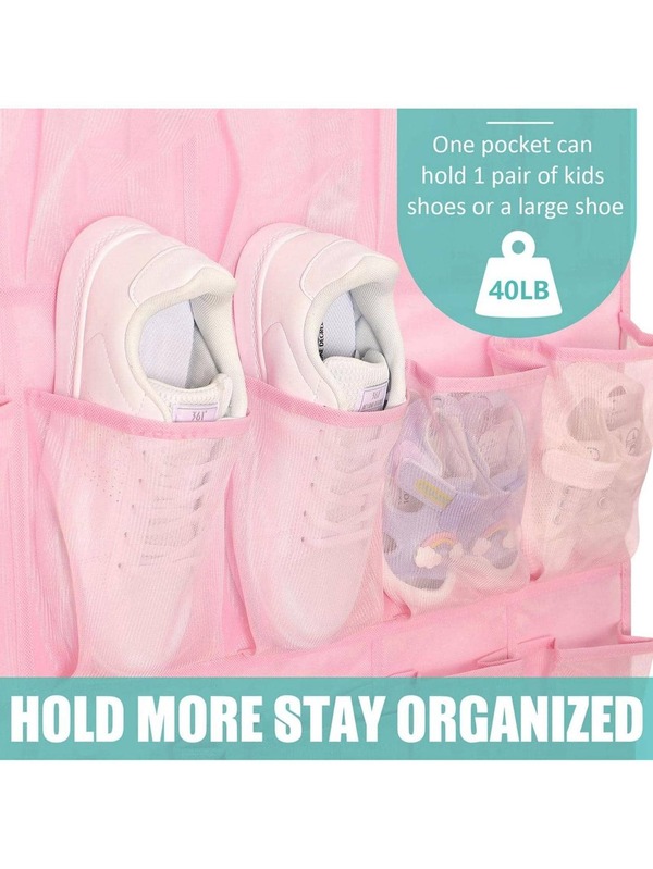 Over the Door Shoe Organizers 35 Mesh Pockets Hanging Shoe Organizer