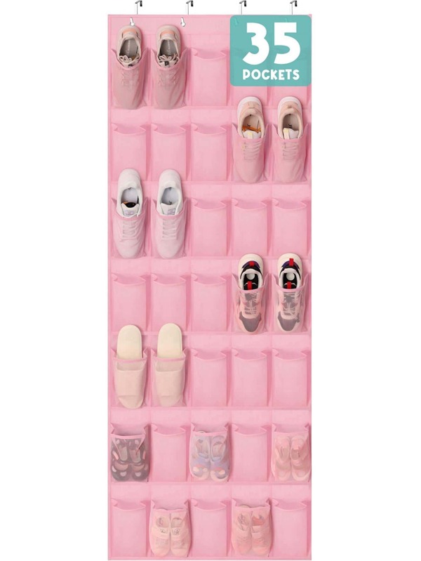 Over the Door Shoe Organizers 35 Mesh Pockets Hanging Shoe Organizer
