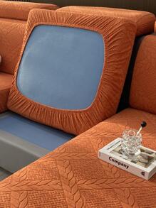 Chiếc Lá Dạ Nỉ Sofa Ghế Đệm Hiện Đại Polyester Co Giãn Ghế Sofa Đệm Cho Gia Đình - trái cam - Xem 1