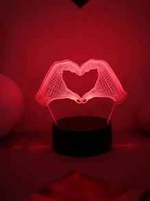 1 pieza Luz de la decoración ABS decorativo creativo con diseño de mano para casa - Multicolor - Ver 3