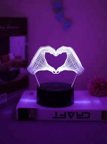 1 pieza Luz de la decoración ABS decorativo creativo con diseño de mano para casa - Multicolor - Ver 4