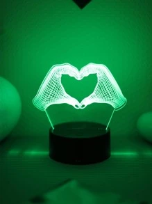 1 pieza Luz de la decoración ABS decorativo creativo con diseño de mano para casa - Multicolor - Ver 2