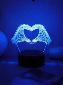 1 pieza Luz de la decoración ABS decorativo creativo con diseño de mano para casa - Multicolor - Ver 5