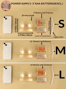 1pc Glass Creativity Night Light, Modern Tulip Decor LED Bedside Lamp For Party - Yellow - View 8