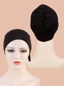 素色頭巾帽 - 彩色 - 查看 3
